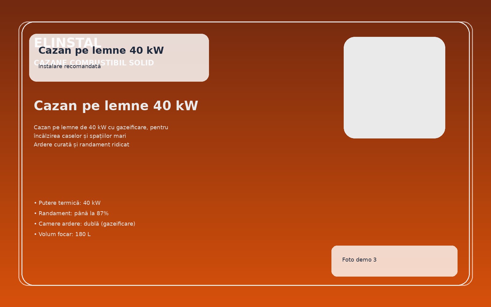Cazan pe lemne 40 kW foto 3